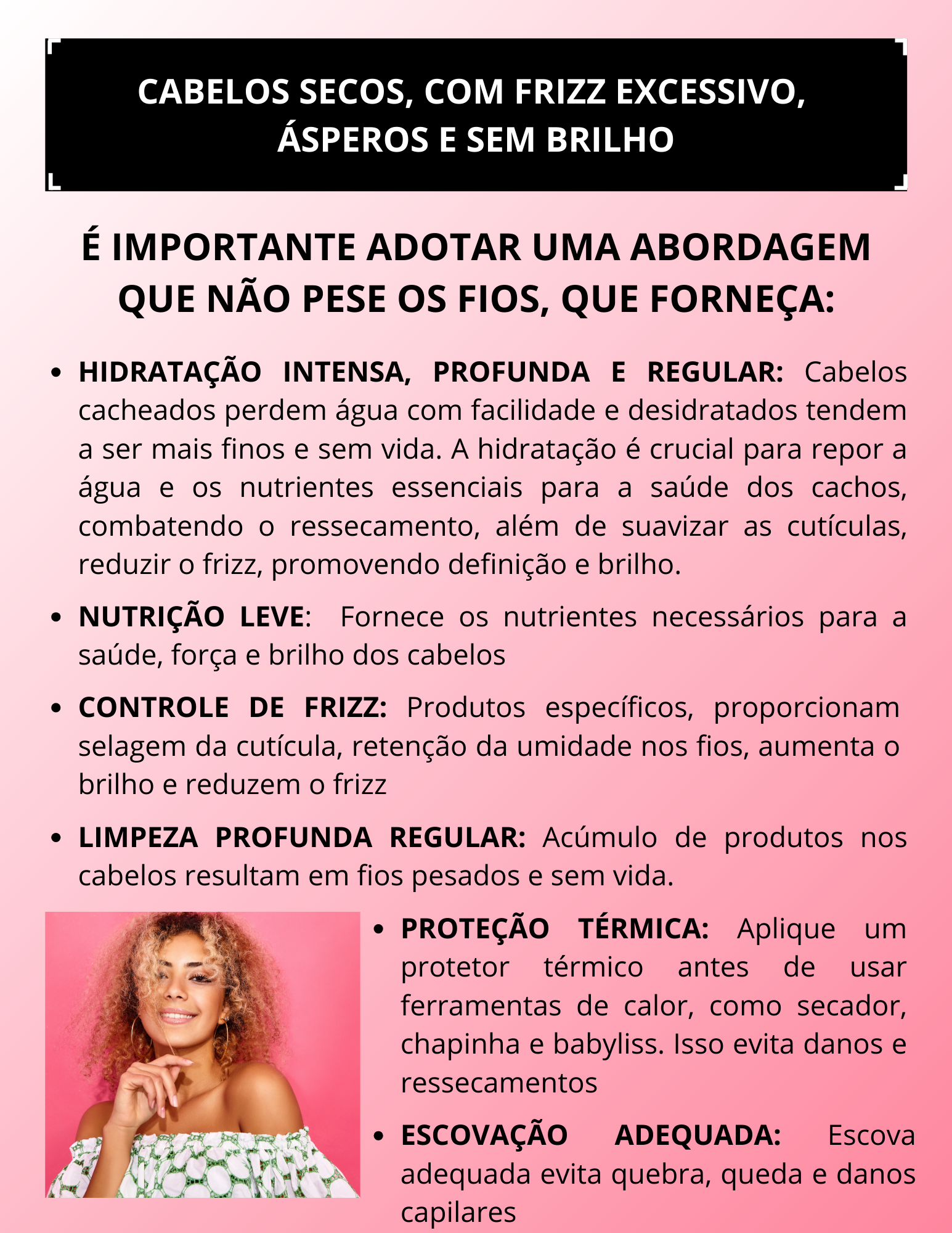 Capa Dor Cabelos secos